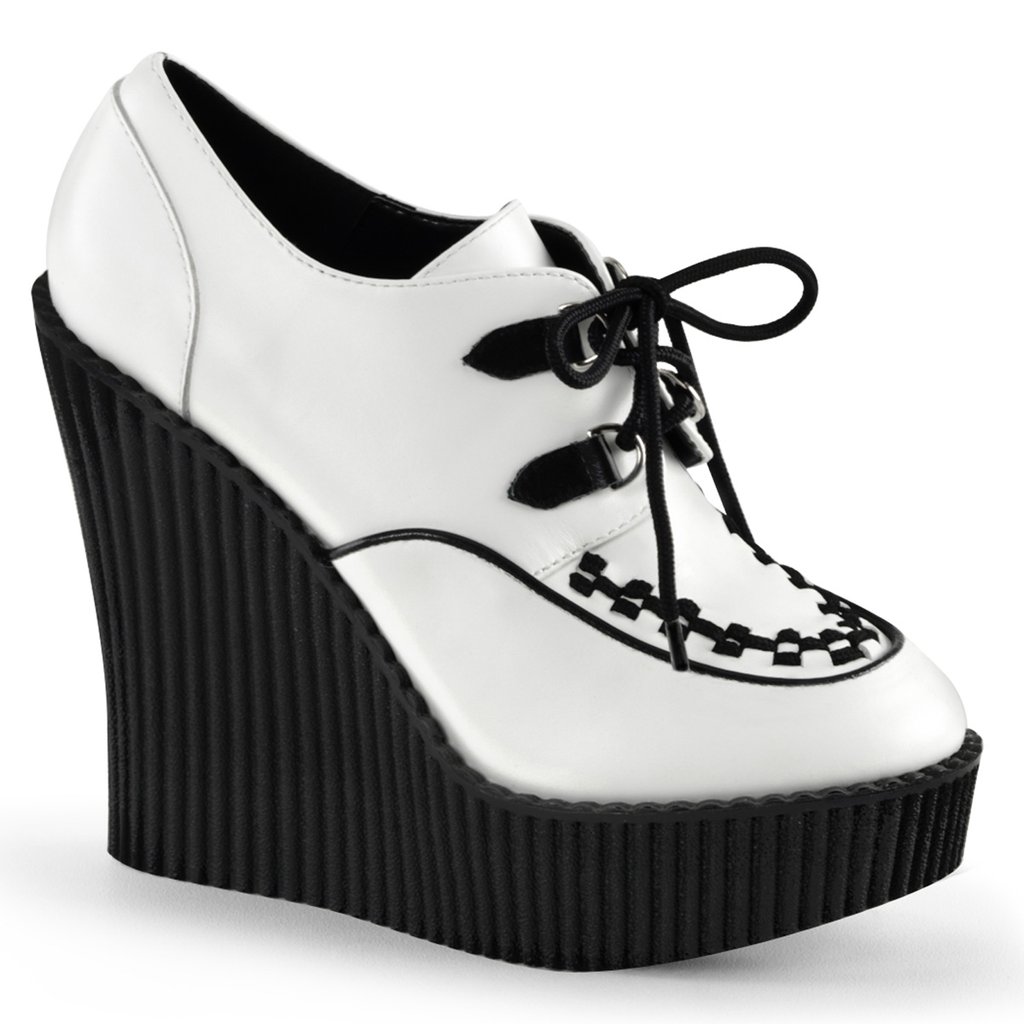 Creepers Demonia Creeper 302 Femme - Blanche 81450-LPYF